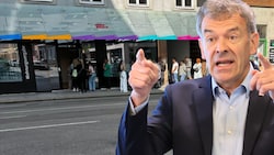 Warteschlange vor dem neuen Innsbrucker Wohnungsamt. Vize-BM Willi (Grüne) nennt erstmals ...