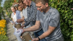 Am Dienstag wurden im Heimgarten „Schöne“ Tausende sterilisierte Tigermückenmännchen ...