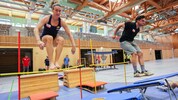 Sonja Gigler (li.) und Adam Kappacher hatten sichtlich Spaß.