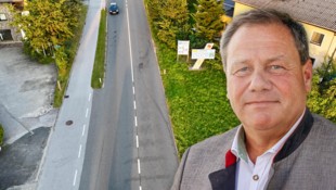 Der Alko-Unfall von Thomas Ließ am Sonntag hinterließ auch im Ortsgebiet von Hof deutlich ...