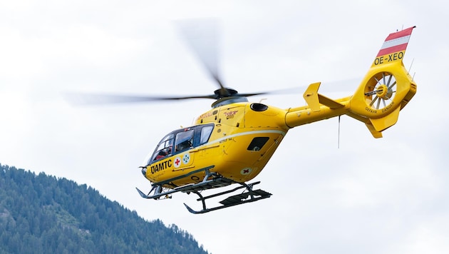 Mit dem Rettungshubschrauber C7 wurde der Deutsche ins Spital geflogen. (Archivbild)