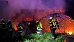 Der Zubau eines Gasthofes in Kärnten brannte am vergangenen Wochenende lichterloh.