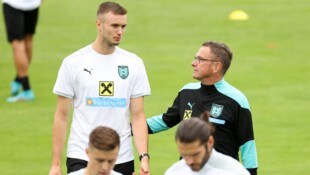 Wird Sasa Kalajdzic (links) bald wieder ein Thema für ÖFB-Teamchef Ralf Rangnick?