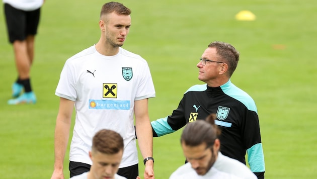 Wird Sasa Kalajdzic (links) bald wieder ein Thema für ÖFB-Teamchef Ralf Rangnick?