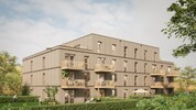 So sollen leistbare Mehrfamilienhäuser mit den drei Wohnungstypen nach dem Strabag-System ...