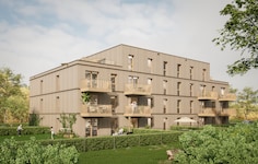 So sollen leistbare Mehrfamilienhäuser mit den drei Wohnungstypen nach dem Strabag-System ...