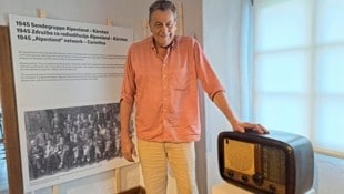 Museumsleiter Siegfried Kogler präsentiert bis 26. Oktober alles übers Radio im Gailtalmuseum.