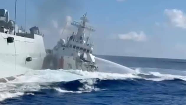 Während der Verfolgung eines Schiffs der Philippinen kam es zu dem Unfall.