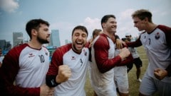 Großer Jubel bei Österreichs Faustball-Team