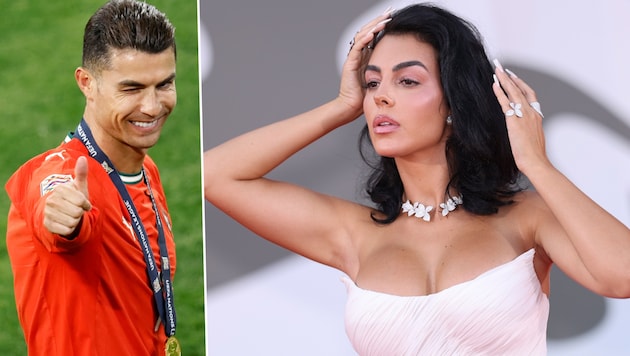 Cristiano Ronaldo (li.) und Georgina Rodríguez sind seit neun Jahren ein Paar.