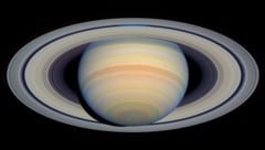 Der Gasriese Saturn mit seinen Ringen steht unter anderem im Fokus des Abends auf der ...