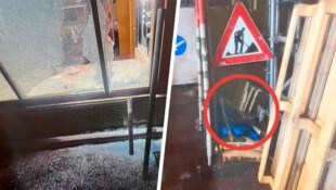 Der Einbrecher bediente sich bei der Baustelle vor dem Geschäft in der Nobelmeile.