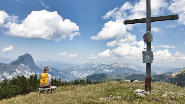 Herrlicher Panoramablick von der Lahnerleitenspitze.
