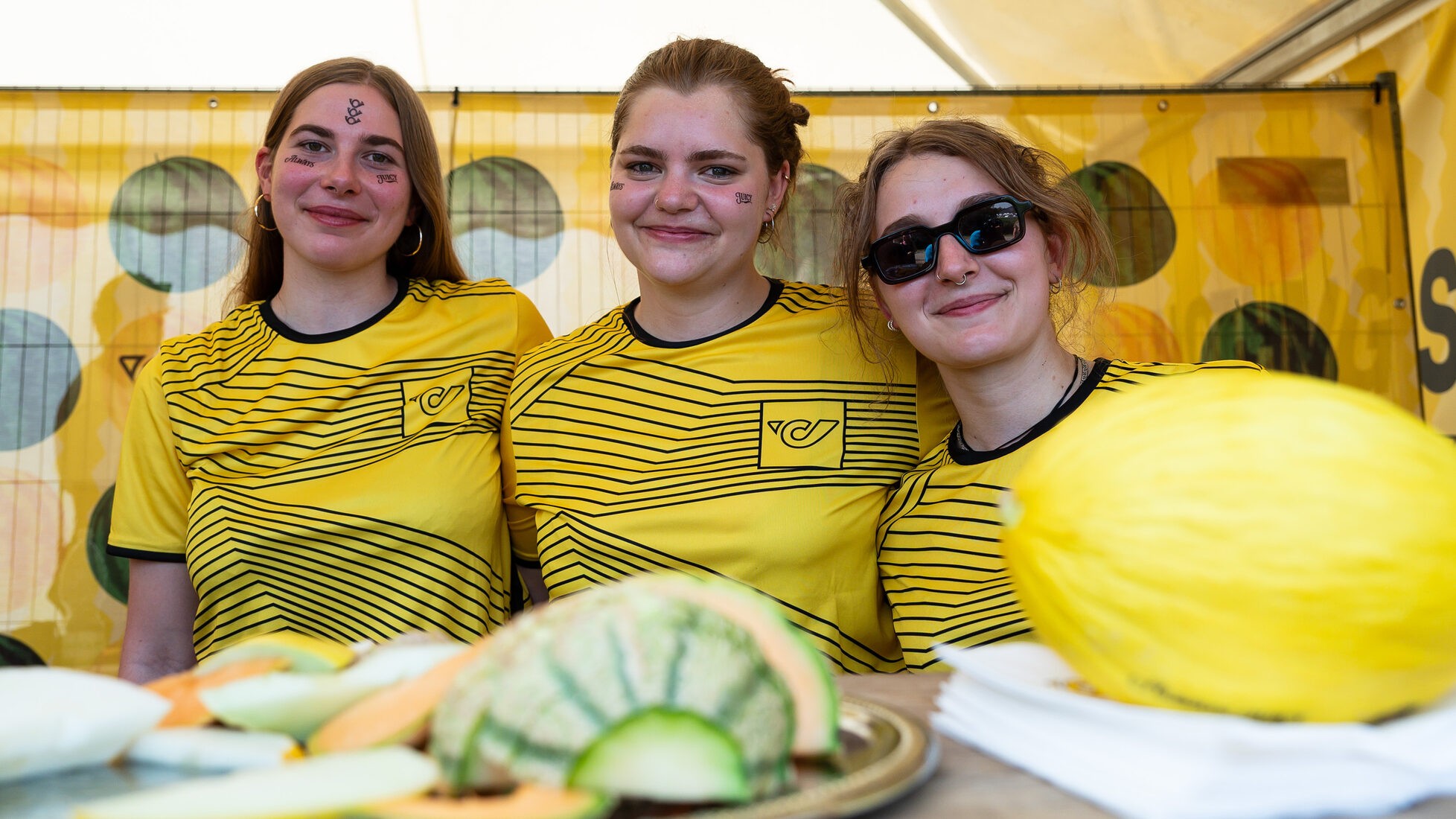 „Post“-Melonen gab es beim Stand.
