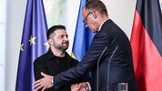 Deutschlands Kanzler Friedrich Merz (re.) hat am Mittwoch gemeinsam mit Wolodymyr Selenskyj ...
