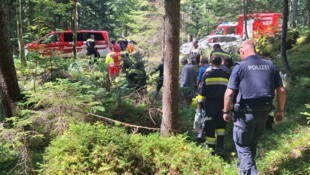 Die Einsatzkräfte rückten in den Wald aus.