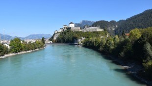 Der Mann trieb auf dem Inn bei Kufstein 300 Meter weit ab.