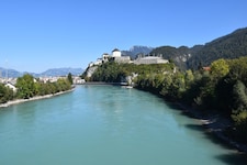 Der Mann trieb auf dem Inn bei Kufstein 300 Meter weit ab.