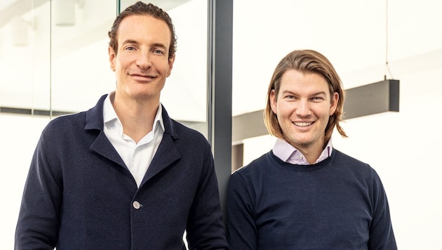 Die N26-Gründer Maximilian Tayenthal (links) und Valentin Stalf (rechts).
