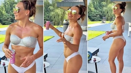 Dorothea genießt den Sommer (und den Drink ihres Sponsors).