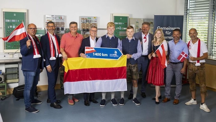 Die Equipe mit Scheriau und Korak reist 1400 Kilometer nach Dänemark.