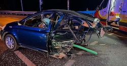 Trümmerfeld auf der B50: Neuerlich schwerer Zusammenstoß bei Frunpark- Kreuzung forderte drei ...