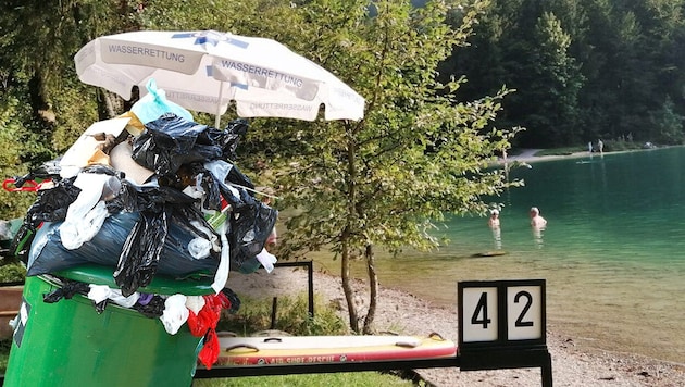 Wildparken ist bei uns verboten. Die Gosaumühle am Hallstättersee wird dennoch von Campern mit ...