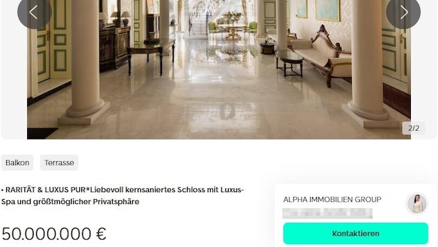 Die Bilder in der Immobilienanzeige sind keine echten Fotos.