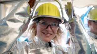 Holzleitner prägte beim Frequency-Besuch selbst eine Münze.