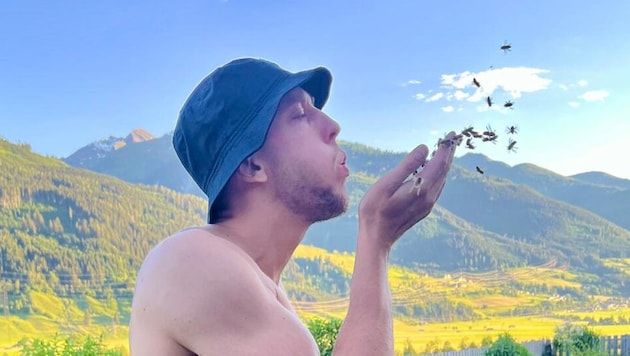 Sie summen im eigenen Garten und arbeiten hart. Genau so wie Pinzgau-Kapitän Lukas Moosmann.