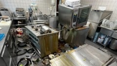 In der Lokalküche entstand erheblicher Schaden. 