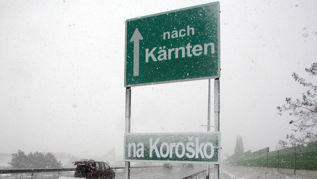 Das Kultschild (hier auf einem winterlichen Archivbild), das den Weg bereits in Wien nach ...