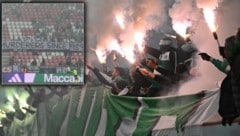 Fans von Maccabi Haifa haben in Debrecen für einen Eklat gesorgt.