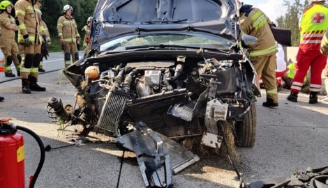Beim Unfall wurde eine Autoinsassin schwer verletzt. 