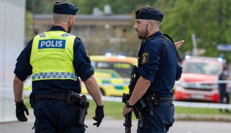 Die schwedische Polizei in Alarmbereitschaft – es gibt mehrere Verletzte (Archivbild). 