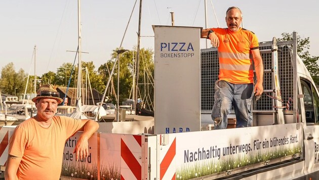 Am Freitag wurden die Boxenstopps aufgestellt.