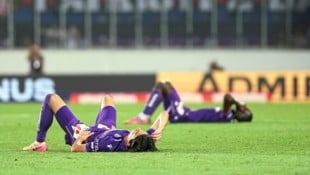 Frust pur bei Austrias Spielern.
