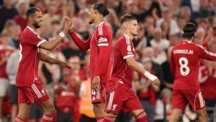 Freude über den Sieg bei den Liverpool-Akteuren