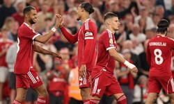 Freude über den Sieg bei den Liverpool-Akteuren