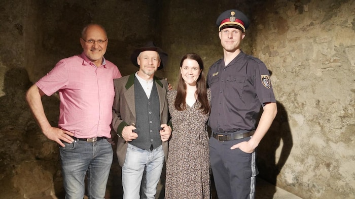 Regisseur Herbert Marktl, der Ehemann, das blutleere Mandl, Helmut Wachernig, die Ehefrau, der ...