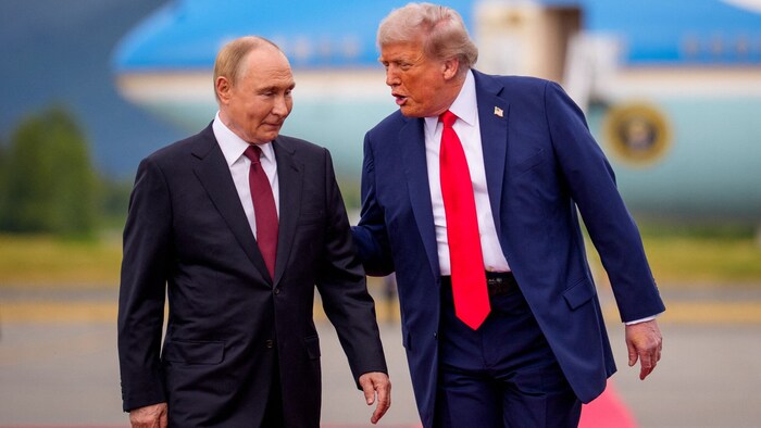 Wladimir Putin und Donald Trump bei ihrem Treffen in Alaska