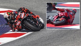 Marco Bezzecchi (li.) landete auf Pole, Marc Marquez stürzte.