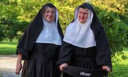 Schwester Rita und Schwester Bernadette lebten mehrere Jahrzehnte im Kloster Goldenstein in ...