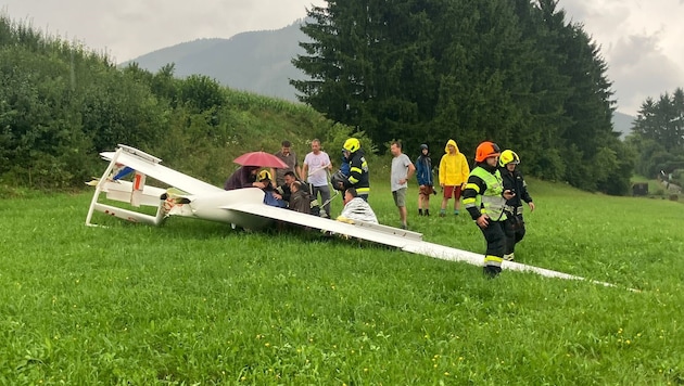 Bei Turnau stürzte das Segelflugzeug ab.