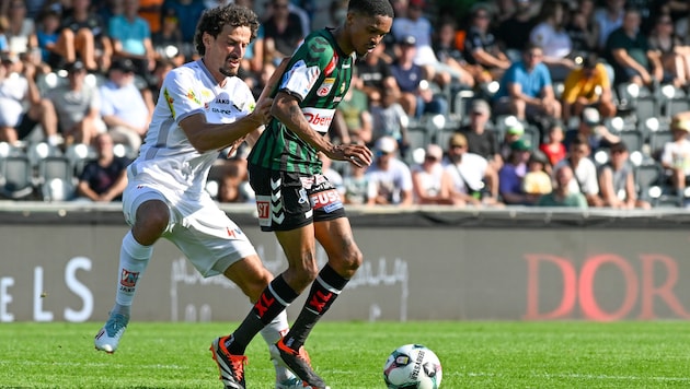 Vesel Demaku (l.) verteidigte zuletzt stark, zeigte aber beim Torabschluss Nerven.