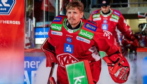 KAC-Goalie Sebastian Dahm trägt seit 2020 das Rotjacken-Dress