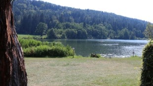 Am Hafnersee angelte eine Frau eine Granate aus dem See.