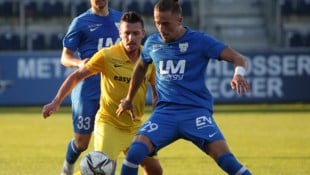 Grödigs Lukacevic (re.) verletzte sich wohl schwer.