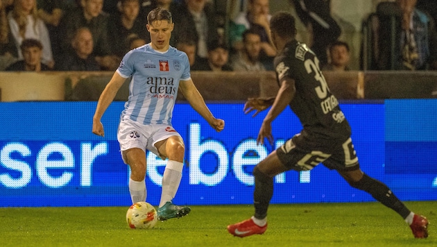 Konstantin Gertig (li.) traf beim 5:0 des BSK.