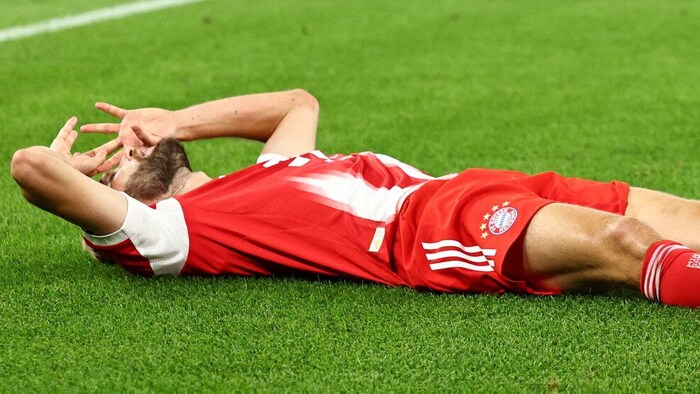 Konrad Laimer erlitt nur einen Krampf ...